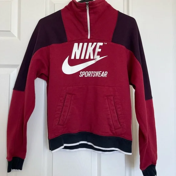 トップス 99s nike half zip sweat Nike Men's Solid Black Sportswear Half-Zip Sweatshirt